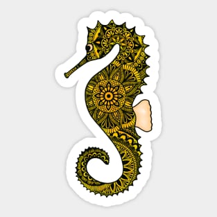 Seahorse (yellow) Sticker